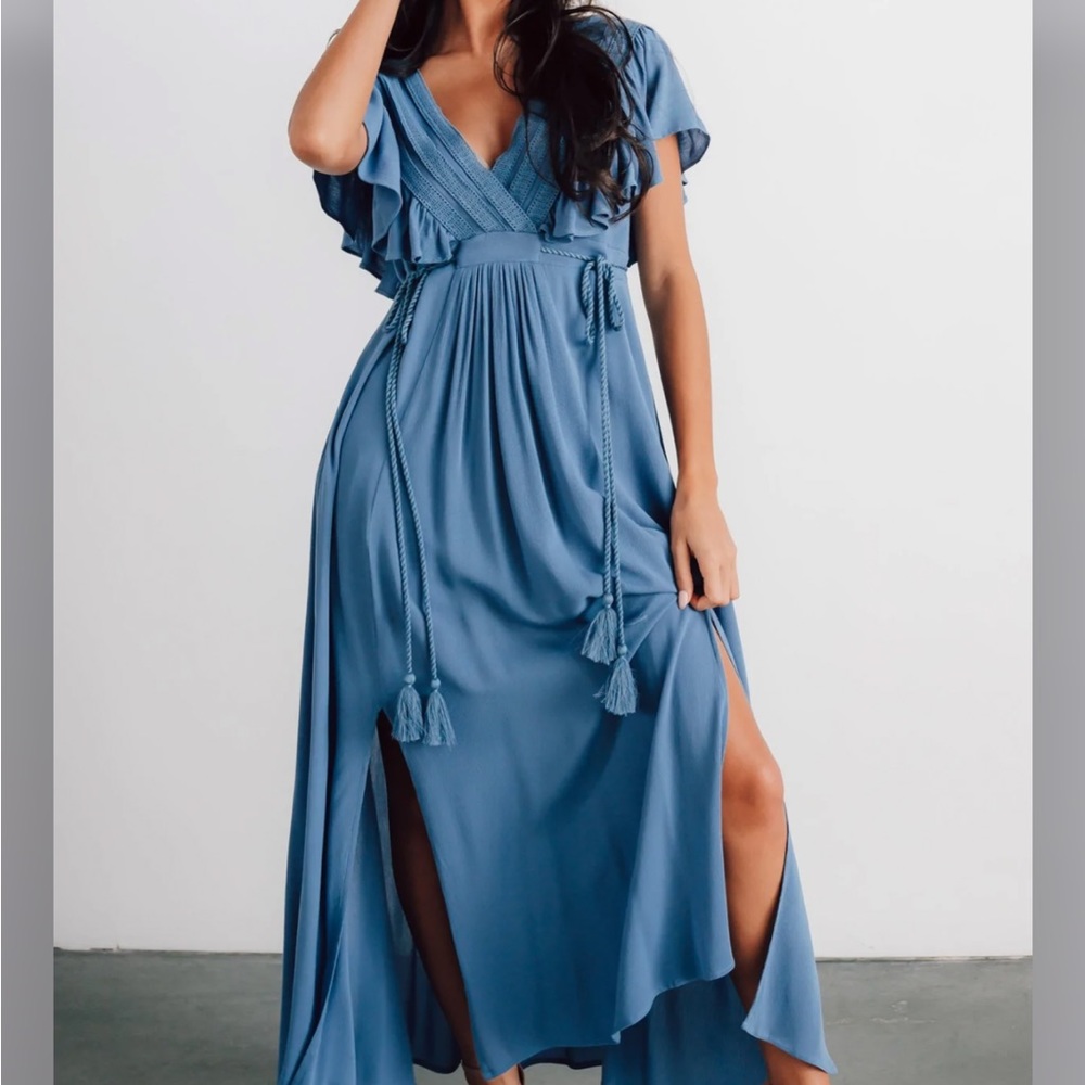 Jennifer Deep V Maxi Dress
